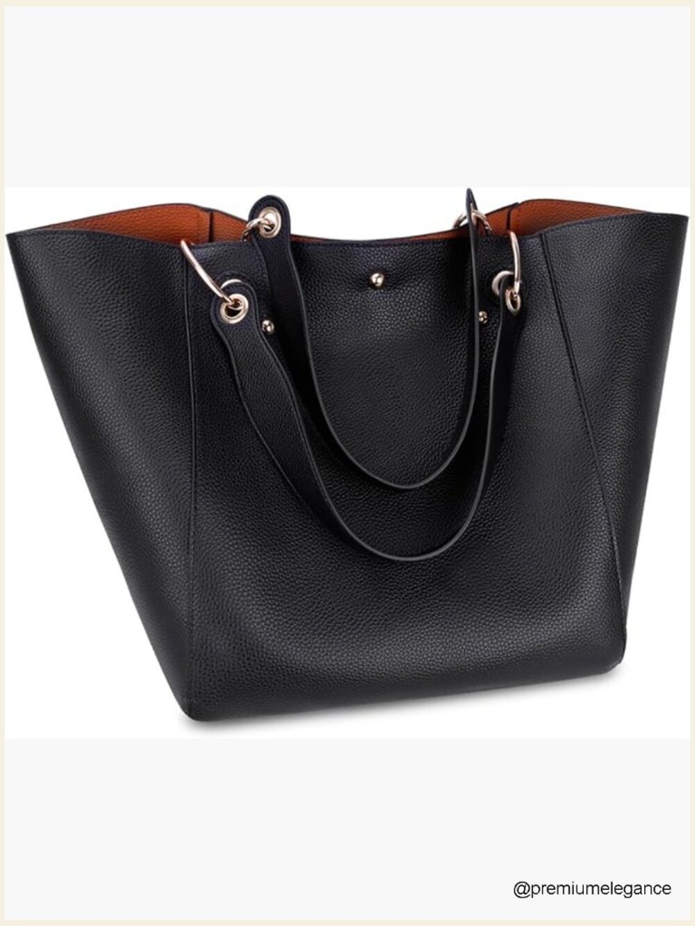 Extra Large Leather Tote Bag for Women Work Travel Shoulder Handbag